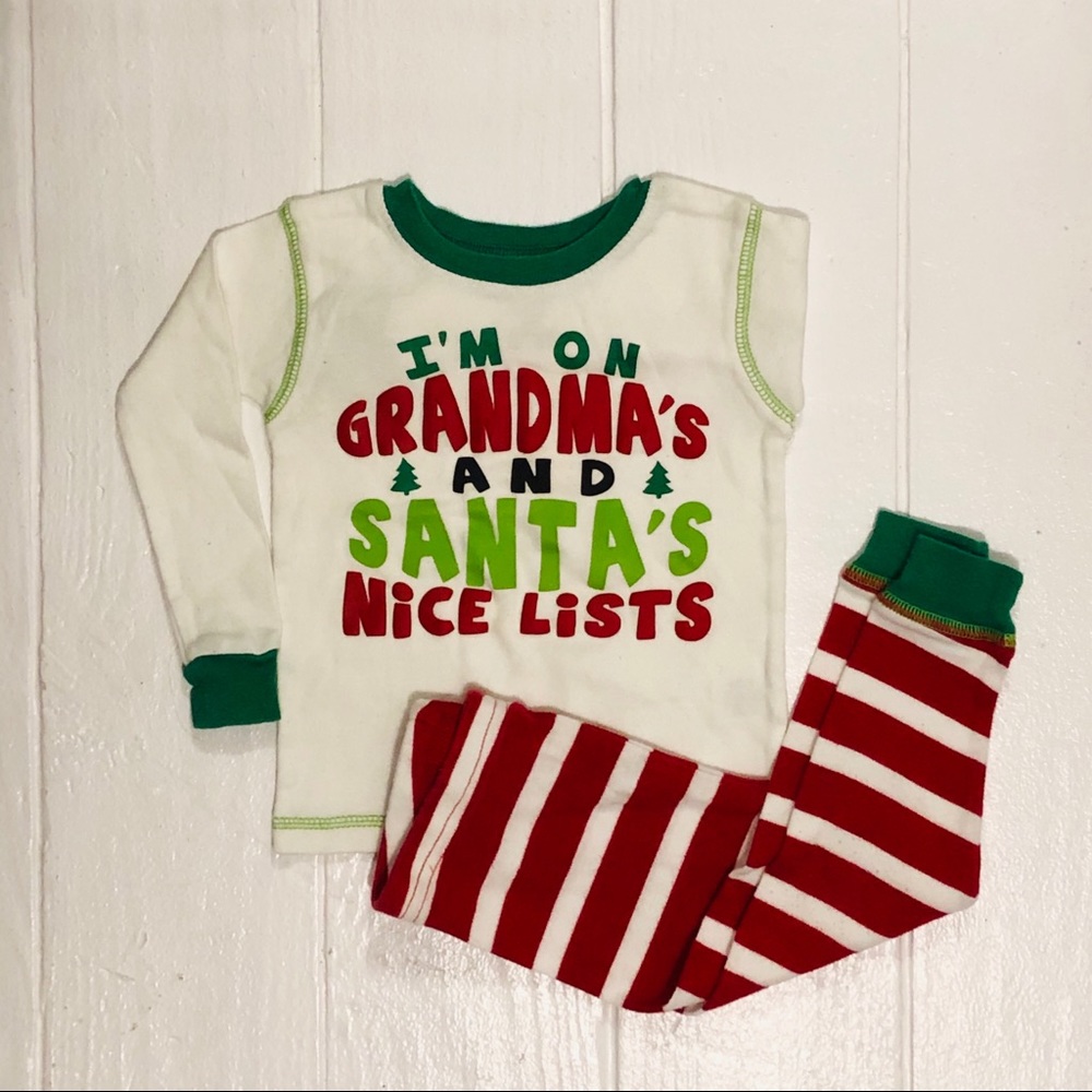Just One You Christmas Carter’s 2Pc Pjs Size 18 Mo